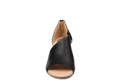 Journee Collection Womens Aretha Wedge Sandal - Black -Shoe Promotion Shop US 01 102152 02