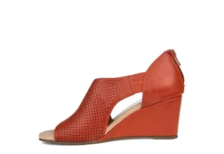 Journee Collection Womens Aretha Wedge Sandal - Rust -Shoe Promotion Shop US 01 102154 03