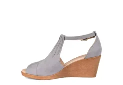 Journee Collection Womens Kedzie Wedge Sandal - Grey -Shoe Promotion Shop US 01 102267 03
