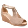 Journee Collection Womens Kedzie Wedge Sandal - Taupe -Shoe Promotion Shop US 01 102269 00