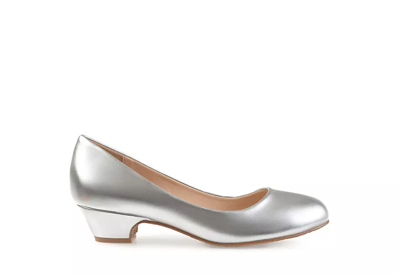 Journee Collection Womens Saar Pump - Silver 4 Journee Collection Womens Saar Pump - Silver - Image 2