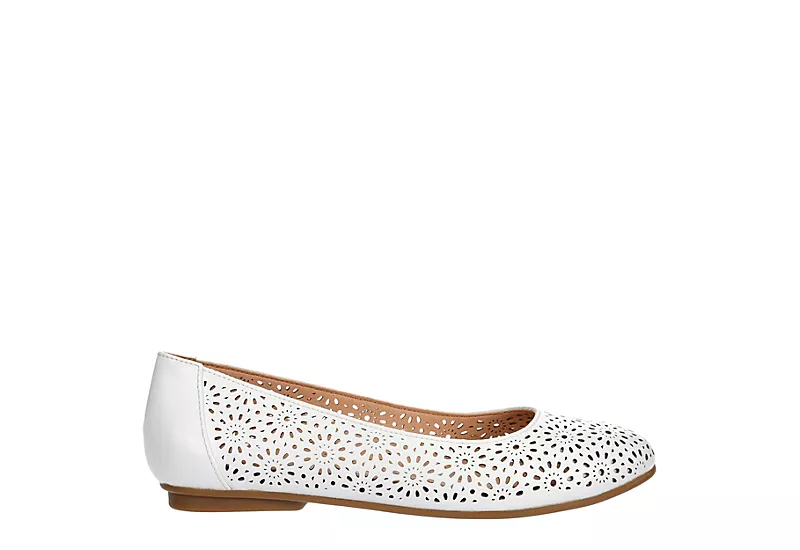Mootsies Tootsies Womens Belva Flat - White 4 Mootsies Tootsies Womens Belva Flat - White - Image 2