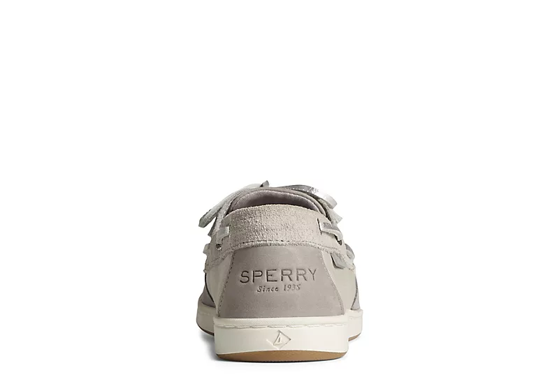 Sperry Womens Coastfish 2-eye Boat Shoe - Pale Grey 6 Sperry Womens Coastfish 2-eye Boat Shoe - Pale Grey - Image 4
