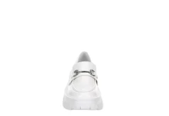 Steve Madden Womens Trifecta Loafer - White -Shoe Promotion Shop US 01 105877 02