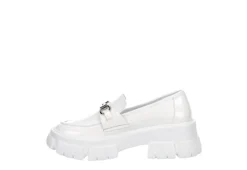 Steve Madden Womens Trifecta Loafer - White -Shoe Promotion Shop US 01 105877 03