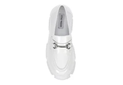 Steve Madden Womens Trifecta Loafer - White -Shoe Promotion Shop US 01 105877 05