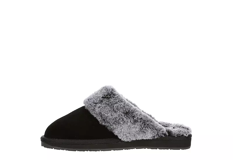 Minnetonka Womens Twyla Scuff Slipper - Black 6 Minnetonka Womens Twyla Scuff Slipper - Black - Image 4
