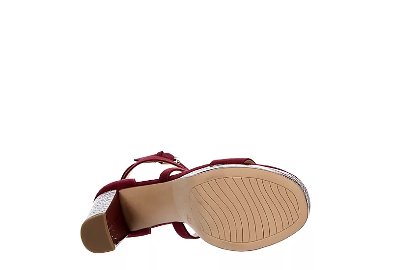 Limelight Womens Lainey Platform Sandal - Wine 9 Limelight Womens Lainey Platform Sandal - Wine - Image 7