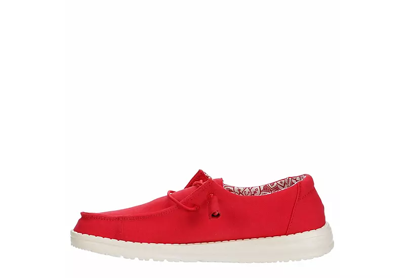 Heydude Womens Wendy Slip On Sneaker - Red 6 Heydude Womens Wendy Slip On Sneaker - Red - Image 4