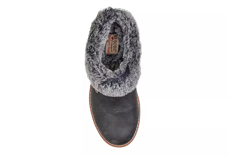 Skechers Womens Mountain Kiss Winter Rock Slipper - Dark Grey 6 Skechers Womens Mountain Kiss Winter Rock Slipper - Dark Grey - Image 4
