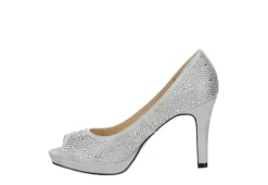 Adrienne Vittadini Womens Gervin Pump - Silver -Shoe Promotion Shop US 01 106399 03