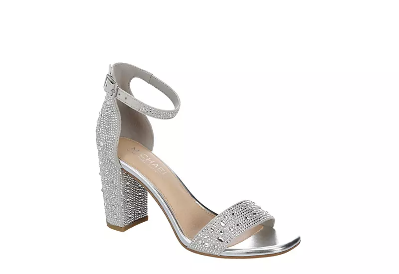 Michael By Michael Shannon Womens Stella Sandal - Silver 3 Michael By Michael Shannon Womens Stella Sandal - Silver