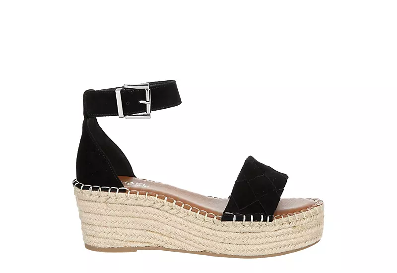 Michael By Michael Shannon Womens Bridgette Wedge Sandal - Black 4 Michael By Michael Shannon Womens Bridgette Wedge Sandal - Black - Image 2