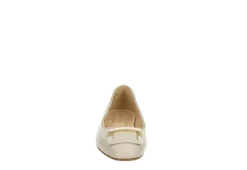 Adrienne Vittadini Womens Jacksi Flat - Ivory -Shoe Promotion Shop US 01 107384 02