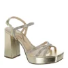 N By Nina Womens Sevyn Platform Sandal - Gold -Shoe Promotion Shop US 01 107409 00