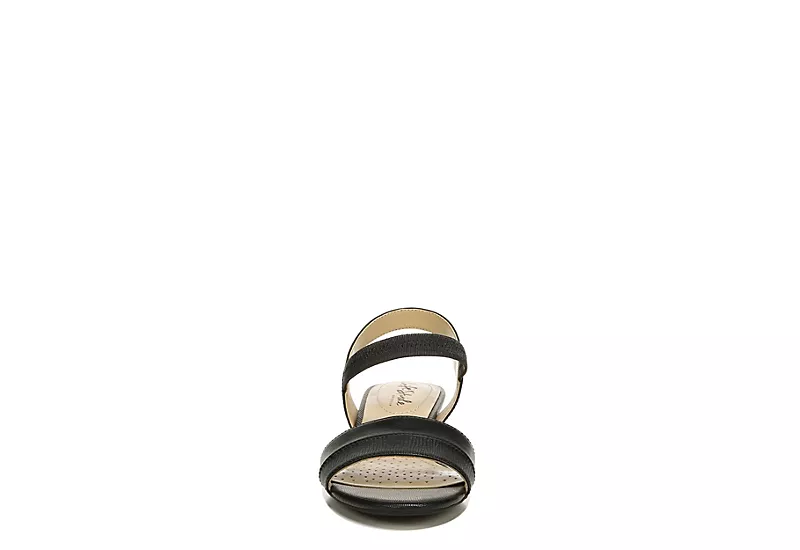 Lifestride Womens Yuma Wedge Sandal - Black 5 Lifestride Womens Yuma Wedge Sandal - Black - Image 3