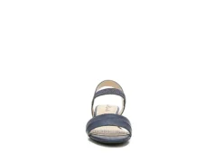 Lifestride Womens Yuma Wedge Sandal - Navy -Shoe Promotion Shop US 01 201297 02