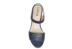 Lifestride Womens Yuma Wedge Sandal - Navy -Shoe Promotion Shop US 01 201297 05