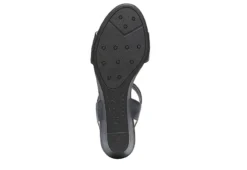 Lifestride Womens Yuma Wedge Sandal - Navy -Shoe Promotion Shop US 01 201297 06