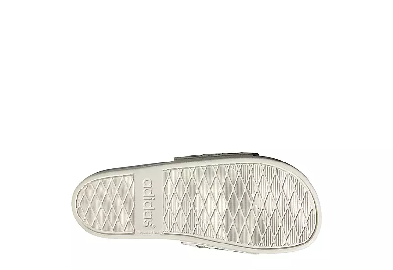 Adidas Womens Adilette Comfort Slide Sandal - White 7 Adidas Womens Adilette Comfort Slide Sandal - White - Image 5