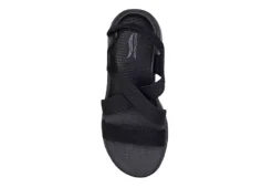 Skechers Womens Go Walk Arch Fit Outdoor Sandal - Black -Shoe Promotion Shop US 01 202115 02