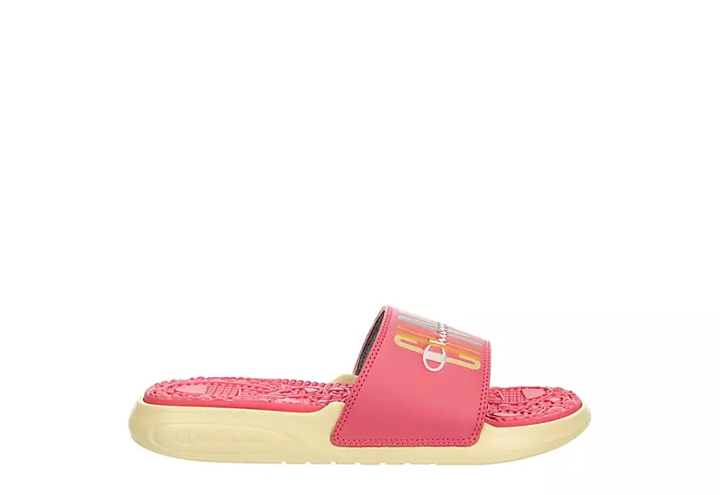 Champion Womens Foundation Pastel Block Slide Sandal - Peach 4 Champion Womens Foundation Pastel Block Slide Sandal - Peach - Image 2