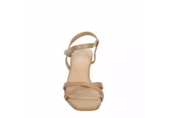 Michael By Michael Shannon Womens Lulu Wedge Sandal - Beige -Shoe Promotion Shop US 01 202505 02