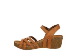 Bjorndal Womens Lily Wedge Sandal - Tan -Shoe Promotion Shop US 01 202508 03