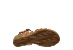 Bjorndal Womens Lily Wedge Sandal - Tan -Shoe Promotion Shop US 01 202508 06