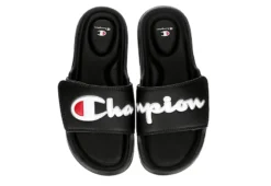 Champion Womens Foundation Split Script Slide Sandal - Black -Shoe Promotion Shop US 01 202526 03