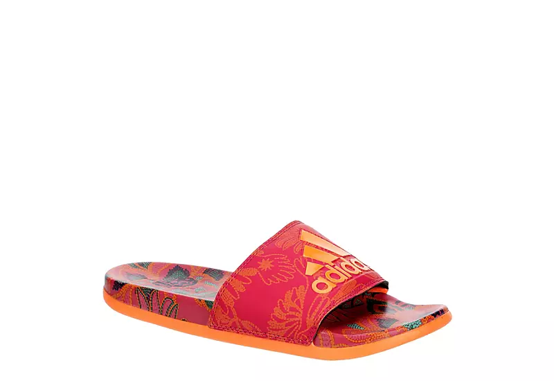 Adidas Womens Adilette Comfort Slide Sandal - Orange 3 Adidas Womens Adilette Comfort Slide Sandal - Orange