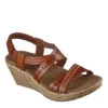 Skechers Womens Beverlee-delicate Glow Wedge Sandal - Cognac -Shoe Promotion Shop US 01 202852 00