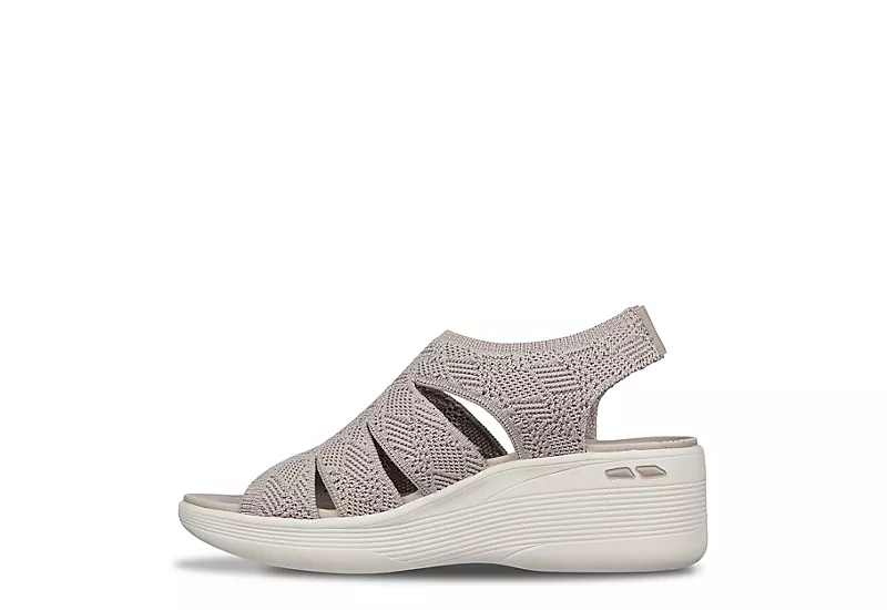 Skechers Womens Pier Lite-memory Maker Sandal - Taupe 6 Skechers Womens Pier Lite-memory Maker Sandal - Taupe - Image 4