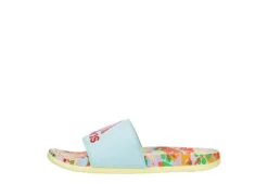 Adidas Womens Adilette Comfort Slide Sandal - Aqua -Shoe Promotion Shop US 01 203097 03