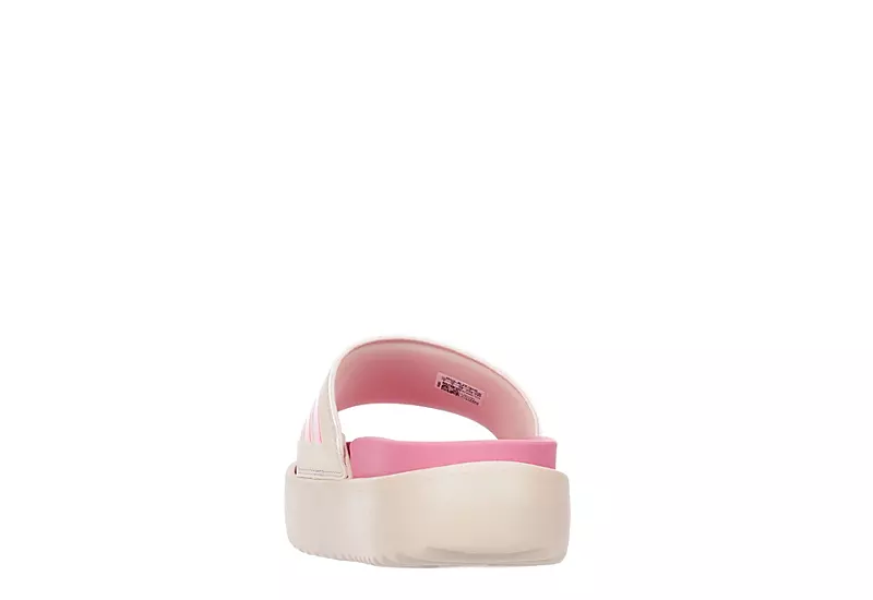 Adidas Womens Adilette Platform Slide Sandal - Pink 7 Adidas Womens Adilette Platform Slide Sandal - Pink - Image 5