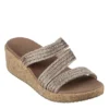 Skechers Womens Beverlee Always Classy Wedge Sandal - Rose Gold -Shoe Promotion Shop US 01 203241 00