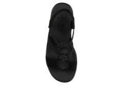 Skechers Womens Rumble On - Camp Glam Wedge Sandal - Black -Shoe Promotion Shop US 01 203242 03