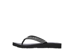 Skechers Womens Lotus Bae Flip Flop Sandal - Black -Shoe Promotion Shop US 01 203260 02