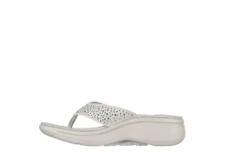 Skechers Womens Dazzle- Arch Fit Flip Flop Sandal - Natural -Shoe Promotion Shop US 01 203277 02