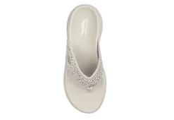 Skechers Womens Dazzle- Arch Fit Flip Flop Sandal - Natural -Shoe Promotion Shop US 01 203277 03