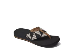 Reef Womens Spring Woven Flip Flop Sandal - Black