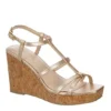 Michael By Michael Shannon Womens Natalia Wedge Sandal - Gold -Shoe Promotion Shop US 01 203300 00
