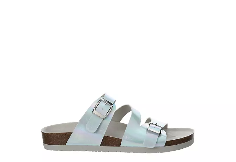 Bjorndal Womens Delaney Footbed Sandal - Silver 4 Bjorndal Womens Delaney Footbed Sandal - Silver - Image 2