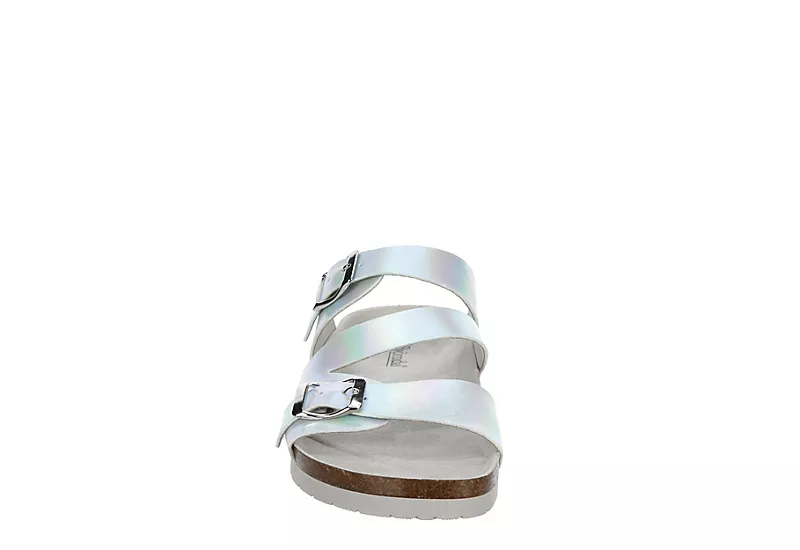 Bjorndal Womens Delaney Footbed Sandal - Silver 5 Bjorndal Womens Delaney Footbed Sandal - Silver - Image 3