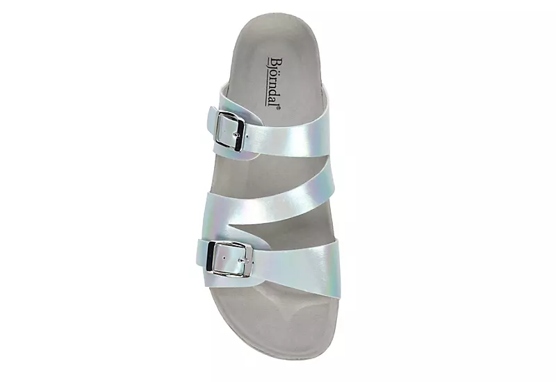 Bjorndal Womens Delaney Footbed Sandal - Silver 8 Bjorndal Womens Delaney Footbed Sandal - Silver - Image 6