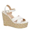 Michael By Michael Shannon Womens Luna Wedge Sandal - White -Shoe Promotion Shop US 01 203329 00