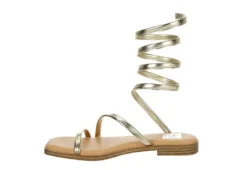 Dv By Dolce Vita Womens Maralin Flat Sandal - Gold -Shoe Promotion Shop US 01 203350 03