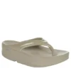 Oofos Womens Oomega Flip Flop Sandal - Khaki -Shoe Promotion Shop US 01 203392 00