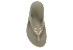 Oofos Womens Oomega Flip Flop Sandal - Khaki -Shoe Promotion Shop US 01 203392 05