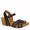 Bjorndal Womens Lily Wedge Sandal - Black -Shoe Promotion Shop US 01 203399 00